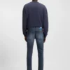 Blå jeans i extra smal passform i stretchdenim