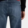 Blå jeans i extra smal passform i stretchdenim