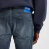 Blå jeans i extra smal passform i stretchdenim