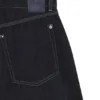 Blå jeans med ballongben i blå, styv denim