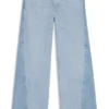 Blå jeans med vida ben i styv denim Blå jeans med vida ben i styv denim