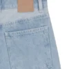 Blå jeans med vida ben i styv denim Blå jeans med vida ben i styv denim