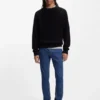 Blå skinny-fit-jeans i stretchdenim