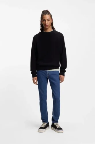 Blå skinny-fit-jeans i stretchdenim