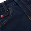 Blå slim fit-Jeans för barn i stickad denim
