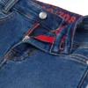 Blå slim fit-Jeans för barn i stickad denim
