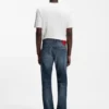 Blå slim fit-jeans i bekväm stretchdenim