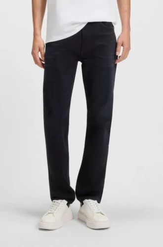 Blå slim fit-jeans i bekvämt stretchdenim