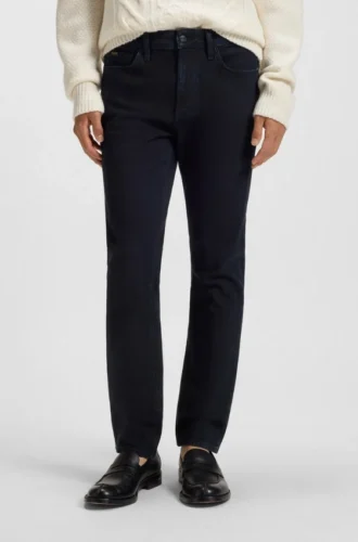 Blå slim fit-jeans i bekvämt stretchdenim