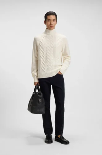 Blå slim fit-jeans i bekvämt stretchdenim
