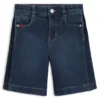 Blå stretchdenimshorts för barn