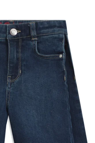 Blå stretchdenimshorts för barn