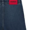 Blå stretchdenimshorts för barn