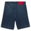 Blå stretchdenimshorts för barn
