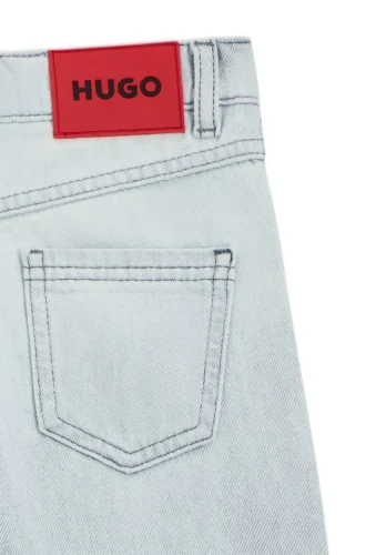 Blåa jeans för barn i avslappnad passform med gradienttvätt