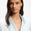 Blazer i avslappnad passform i mjuk satin