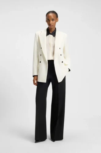 Blazer i avslappnad passform i stretchig twill