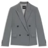 Blazer i normal passform i melerad nyull