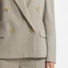 Blazer i normal passform i melerad nyull