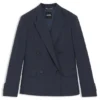 Blazer i normal passform i melerad nyull