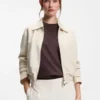 Blazer i normal passform i mjuk crepe Blazer i normal passform i mjuk crepe