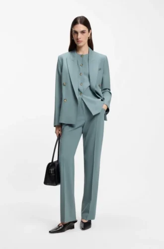Blazer i normal passform i nyull