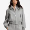 Blazer i normal passform i stretchig twill