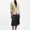 Blazer i normal passform i stretchjersey
