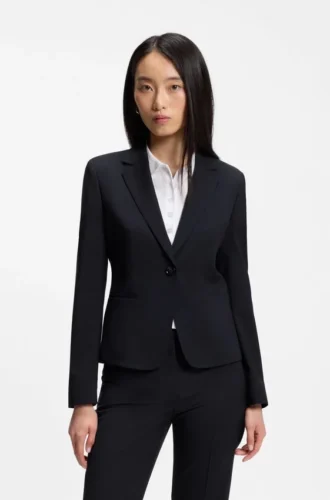 Blazer i regular fit i italiensk nyull