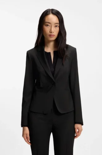 Blazer i regular fit i italiensk nyull