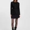 Blazer med normal passform i glittrande bouclé