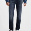 Blåsvarta slim fit-jeans i stretchdenim