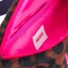 Bältesväska för barn i imitationspäls med leopardmönster