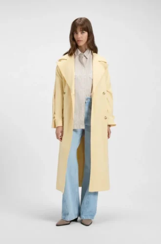 Blusar i oversized-passform i randig bomull