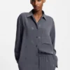 Blusar i oversized-passform med staplade logotyper