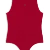 Body med staplat logo i stretchjersey