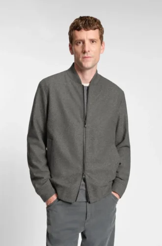 Borstad slim fit-jacka i stretchflanell Borstad slim fit-jacka i stretchflanell