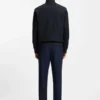 Borstad slim fit-jacka i stretchflanell