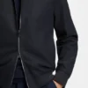 Borstad slim fit-jacka i stretchflanell