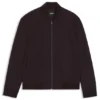 Borstad slim fit-jacka i stretchflanell