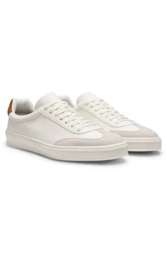 BOSS BY BECKHAM-sneakers i läder och mocka
