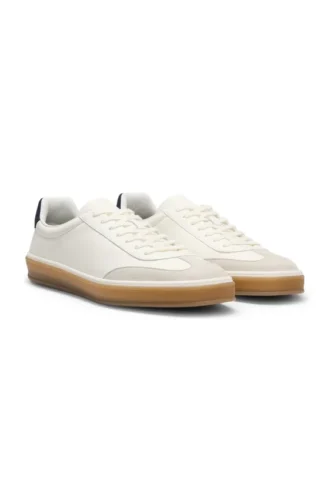 BOSS BY BECKHAM-sneakers i läder och mocka