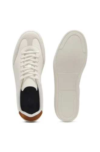 BOSS BY BECKHAM-sneakers i läder och mocka