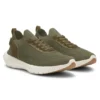 BOSS-MOTION-sneakers med stickat ovandel och läderdetaljer