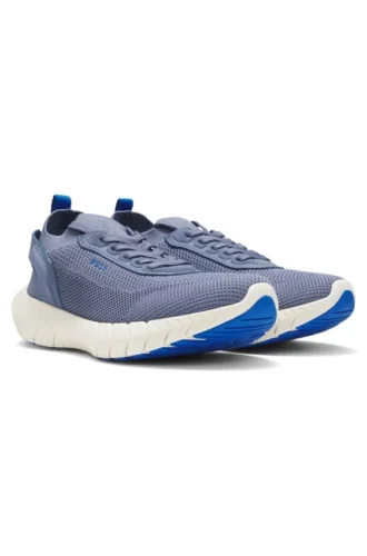 BOSS-MOTION-sneakers med stickat ovandel och läderdetaljer