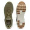 BOSS-MOTION-sneakers med stickat ovandel och läderdetaljer