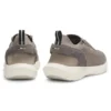 BOSS-MOTION-sneakers med stickat ovandel och läderdetaljer