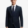 BOSS ONE – Slim fit-kostymjacka i serge av nyull