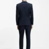 BOSS ONE – Slim fit-kostymjacka i serge av nyull