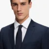 BOSS ONE – Slim fit-kostymjacka i serge av nyull